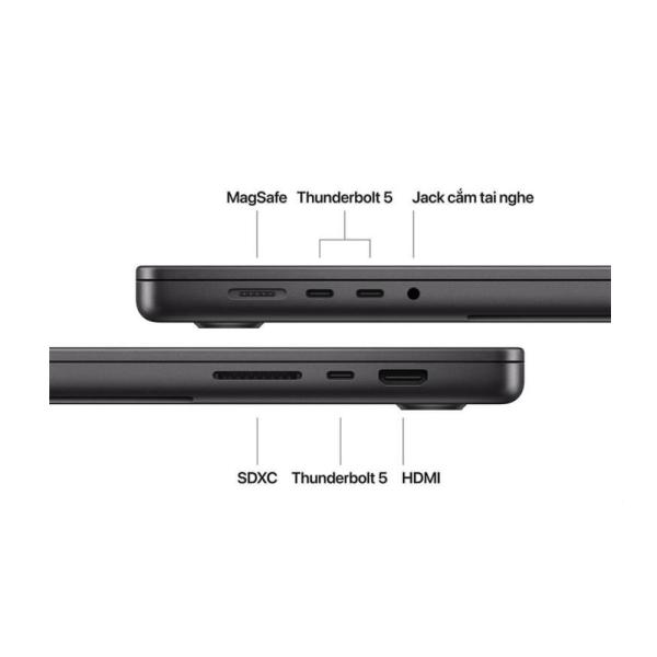 Laptop Apple Macbook Pro M4 Max MX313SA/A (16 Core CPU/ 40 core GPU/ 48GB/ 1TB SSD/ 16.2Inch/ 120Hz/ Mac OS/ Space Black)
